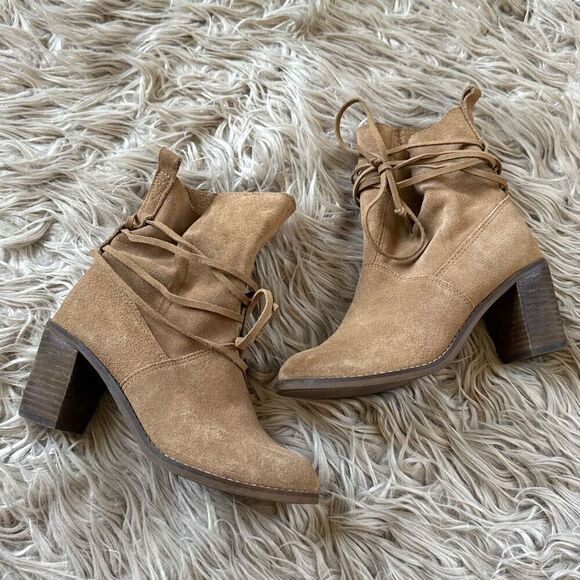 Tom’s leather wrap up slouch boots size 6 - Picture 8 of 8